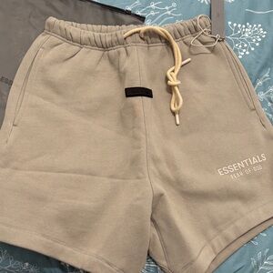Essentials - Fear Of God Men Shorts - Silver Cloud Small
